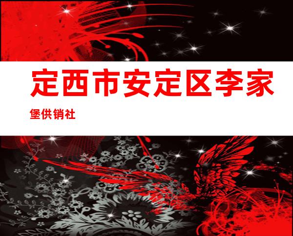 定西市安定区李家堡供销社
